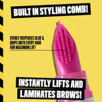 NYX The Brow Glue Crazy Lift, Brow Lamination Gel- Transparent - Image 5
