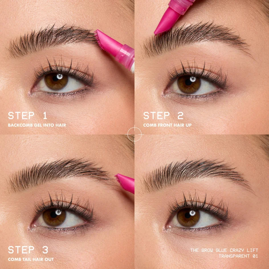 NYX The Brow Glue Crazy Lift, Brow Lamination Gel- Transparent - Image 6