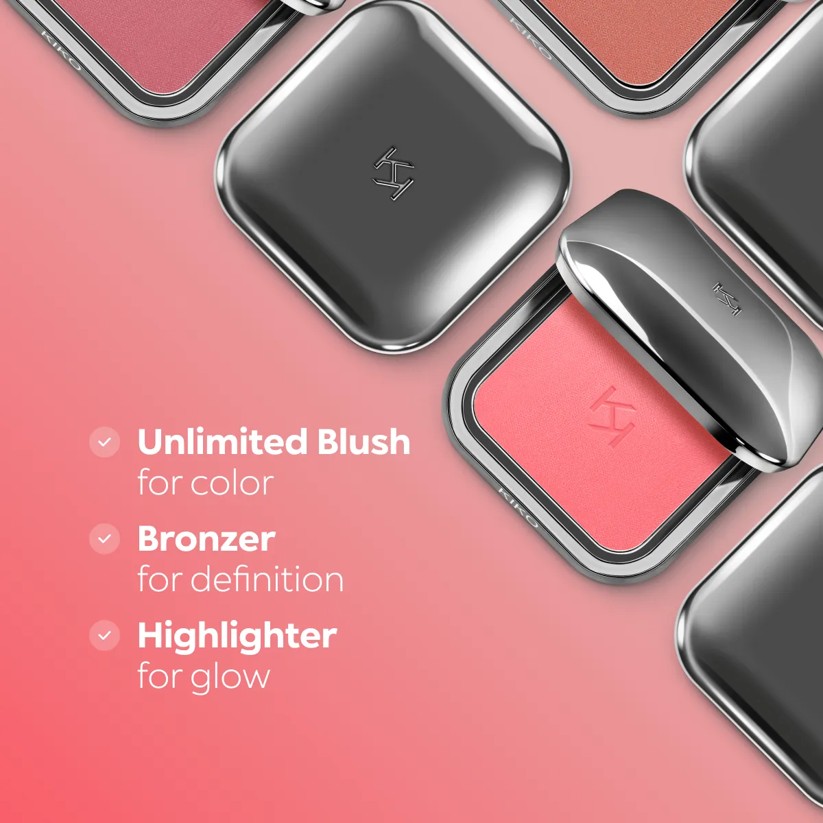 Radiant Blush Powder, Flawless Cheek Color, natural flush, vibrant pigment, matte finish, soft focus, image 27 of 32.