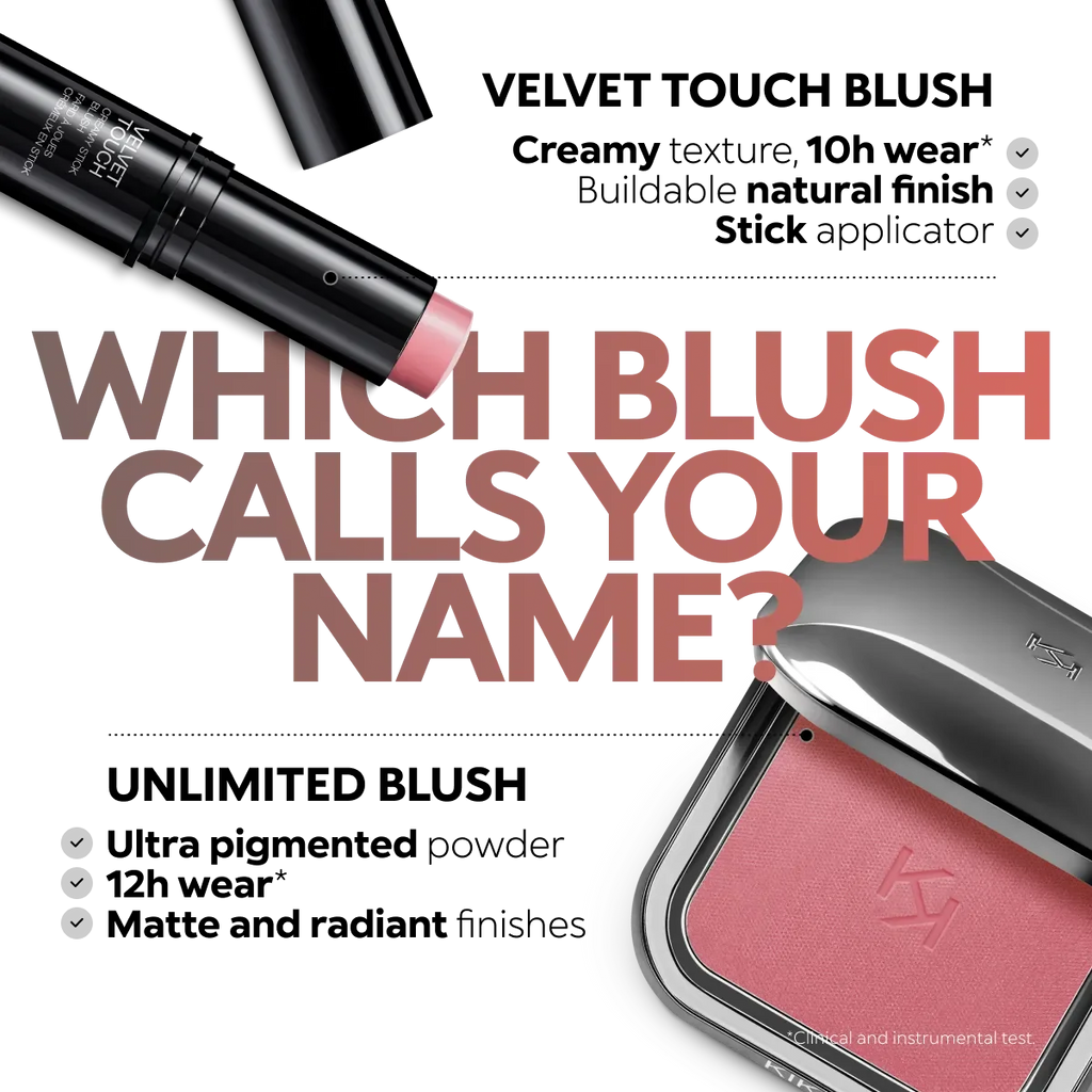 Velvet cream blush stick, blendable, radiant finish, for cheeks. Image 25 of 28.