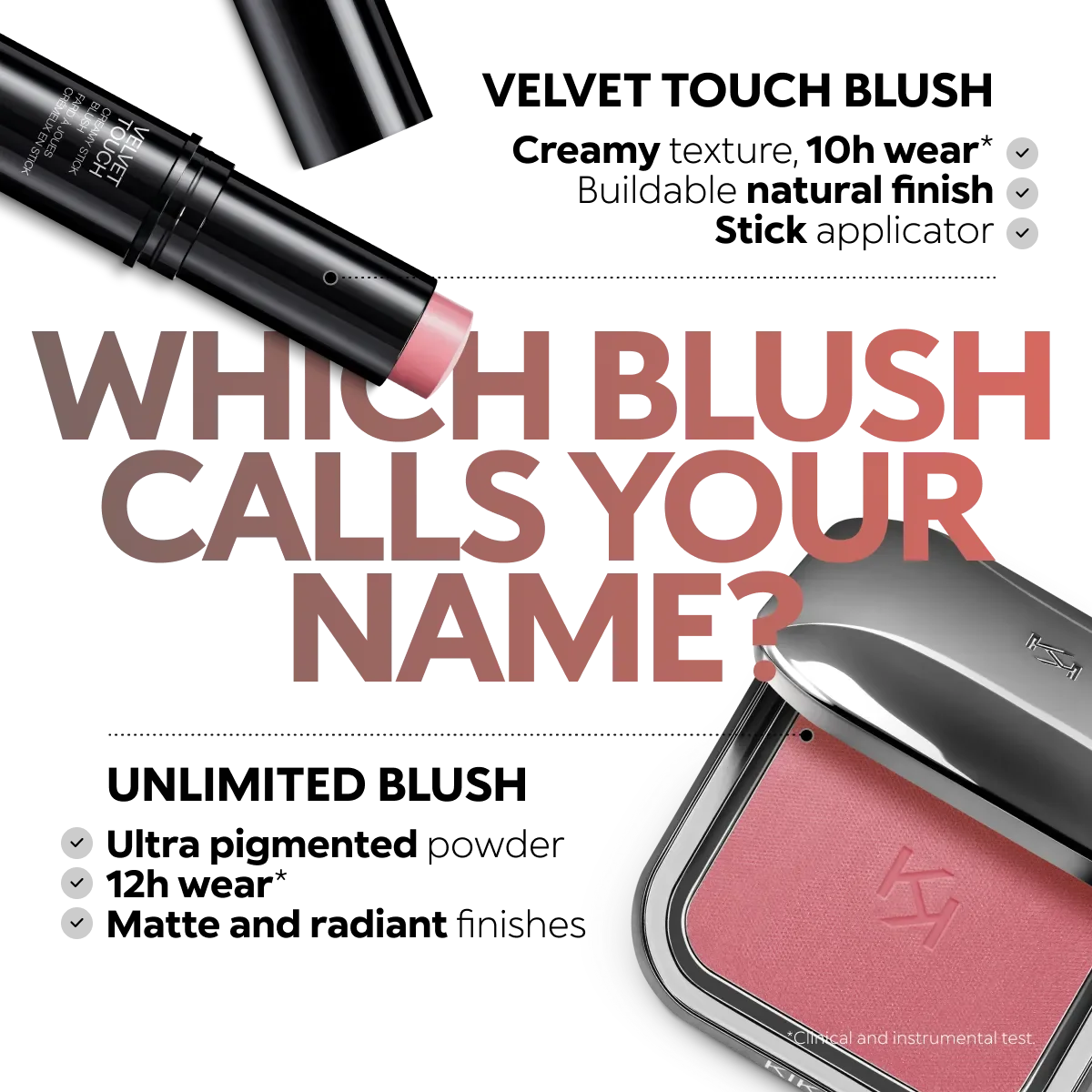 Velvet cream blush stick, blendable, radiant finish, for cheeks. Image 25 of 28.