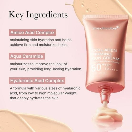 MEDICUBE - Collagen Firming Sun Cream - 50ML - Image 3