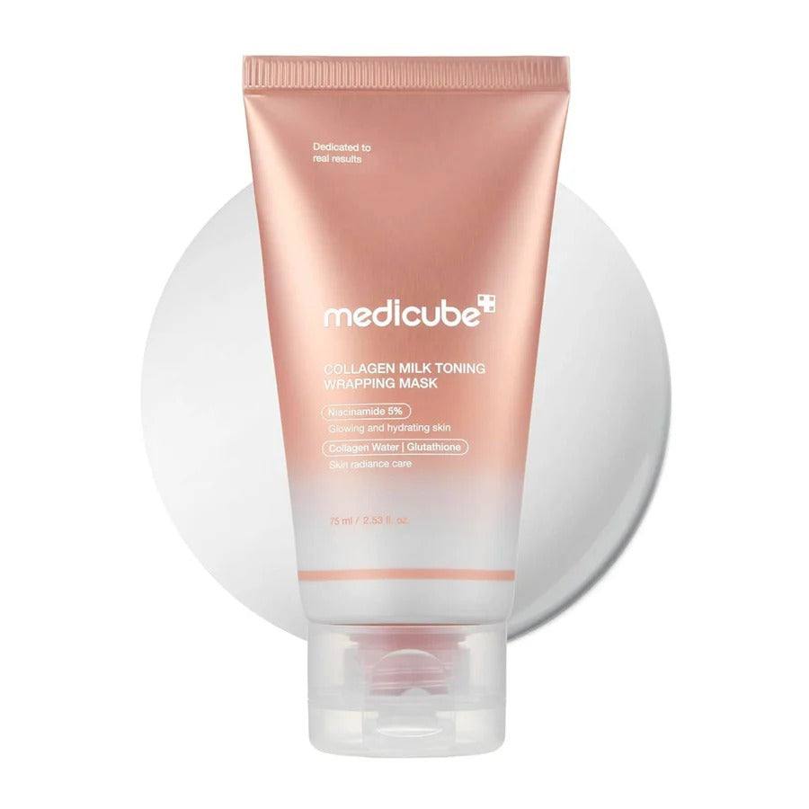 MEDICUBE - Collagen Milk Toning Wrapping Mask - 75ML - Image 1