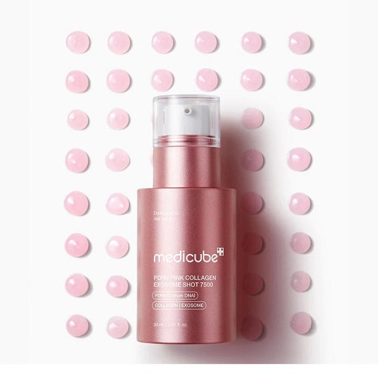 MEDICUBE - PDRN Pink Collagen Exosome Shot Ampoule 7500 - 30ML - Image 1