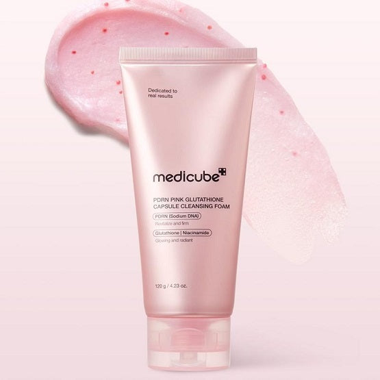 MEDICUBE - PDRN Pink Glutathione Capsule Cleansing Foam - 120G - Image 1