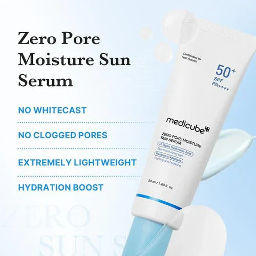 MEDICUBE - Zero Pore Moisture Sun Serum SPF 50++ - 50ML - Image 2