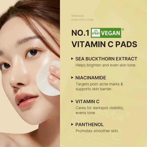 Medicube - Deep Vita C Facial Pads 70 sheets - 150G - Image 2