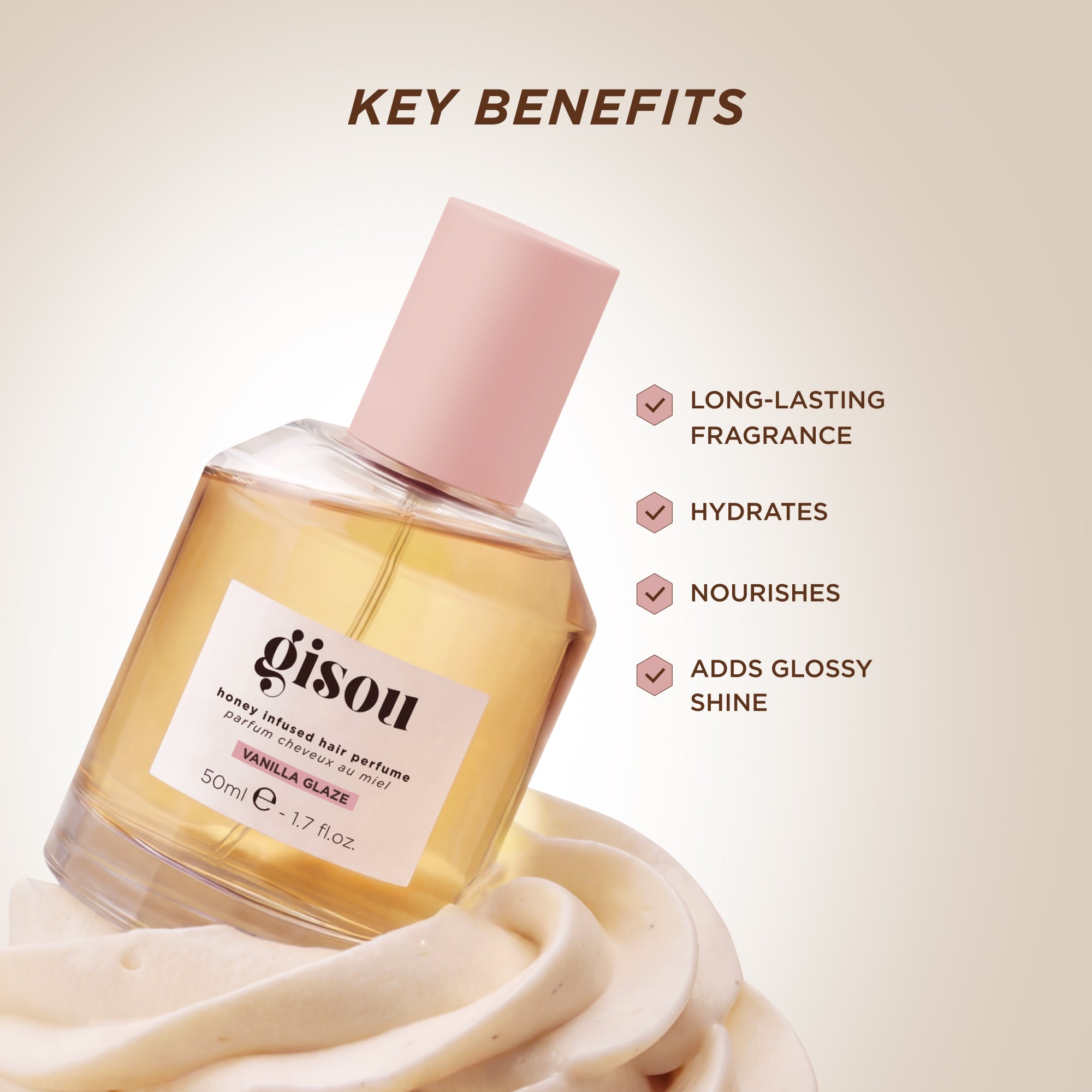 gisou- Honey Infused Hair Perfume Vanilla Glaze