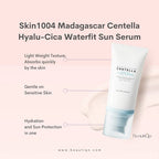 SKIN 1004 MADAGASCARA - Centella Hyalu-Cica Water-Fit Sun Serum SPF 50+ PA++++ - 50ML - Image 4