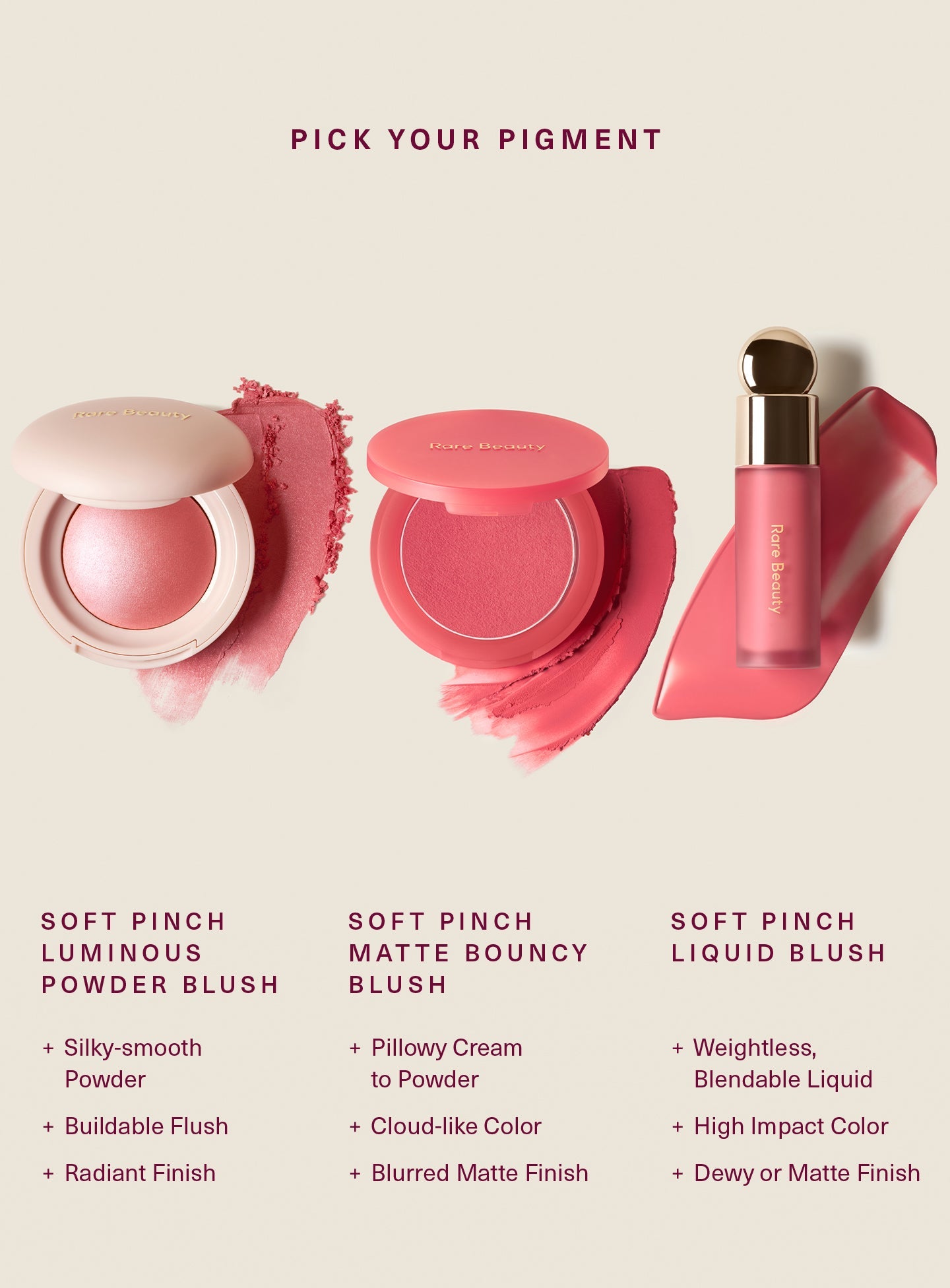 rare beauty Soft Pinch Matte Bouncy Blush Mini