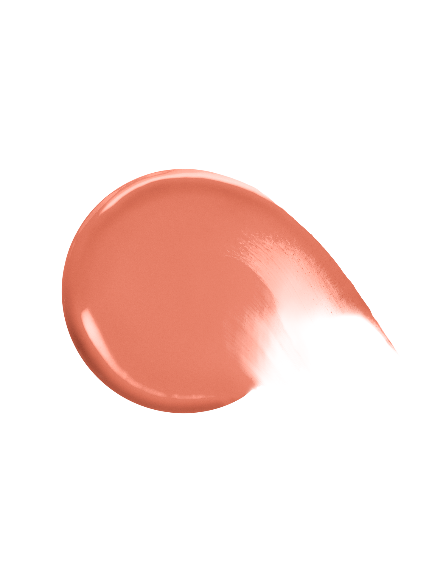Virtue| A swatch of Rare Beauty's Soft Pinch Liquid Blush in the dewy beige peach shade "Virtue."