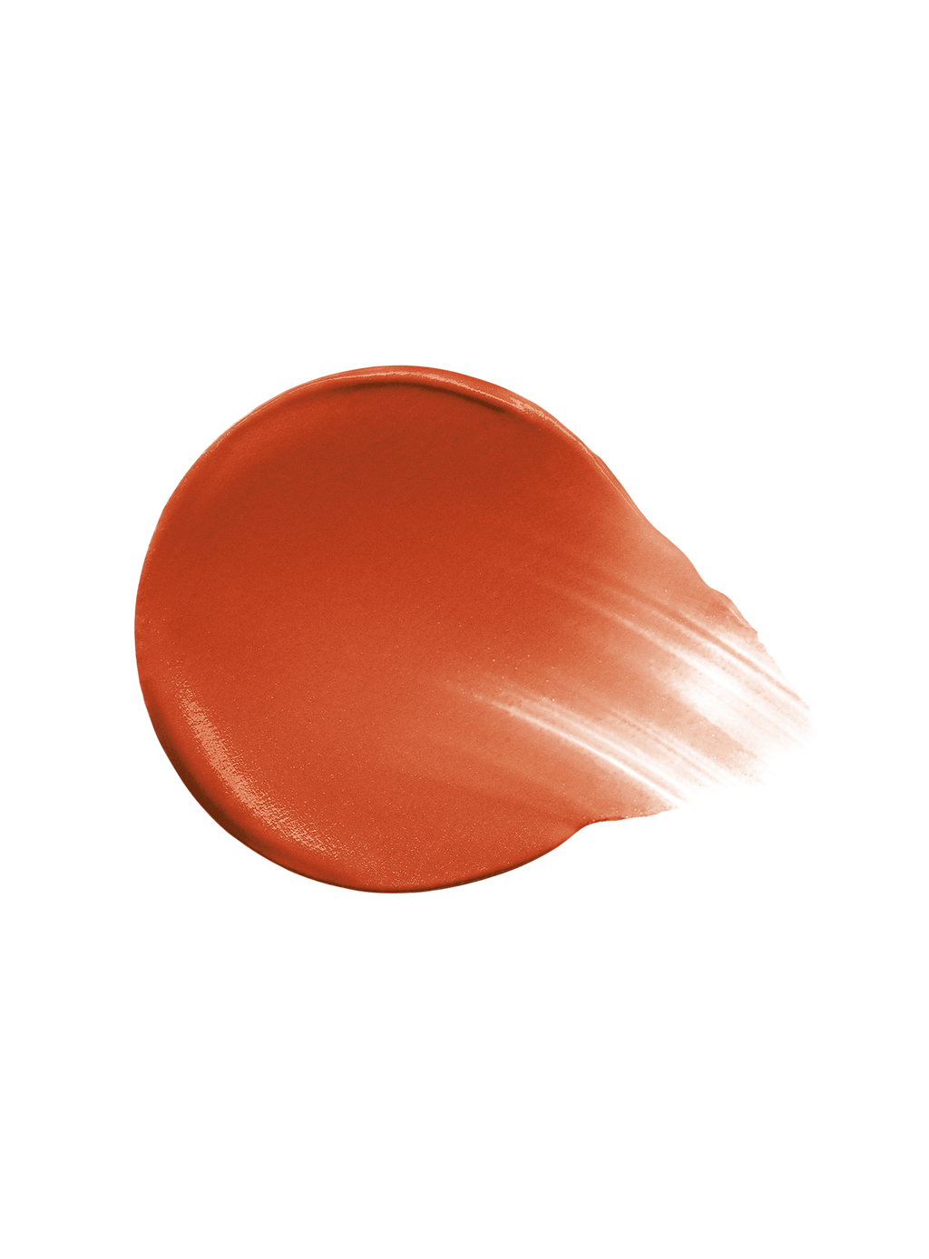 Love| A swatch of Rare Beauty's Soft Pinch Liquid Blush in the terracotta shade "Love."