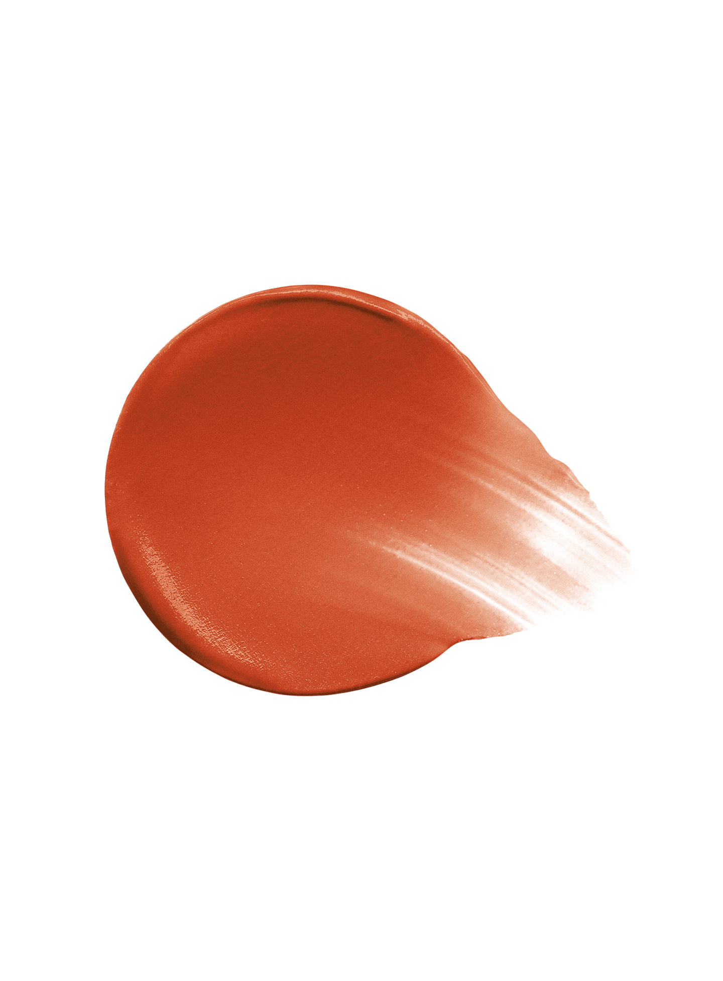 Love| A swatch of Rare Beauty's Soft Pinch Liquid Blush in the terracotta shade "Love."
