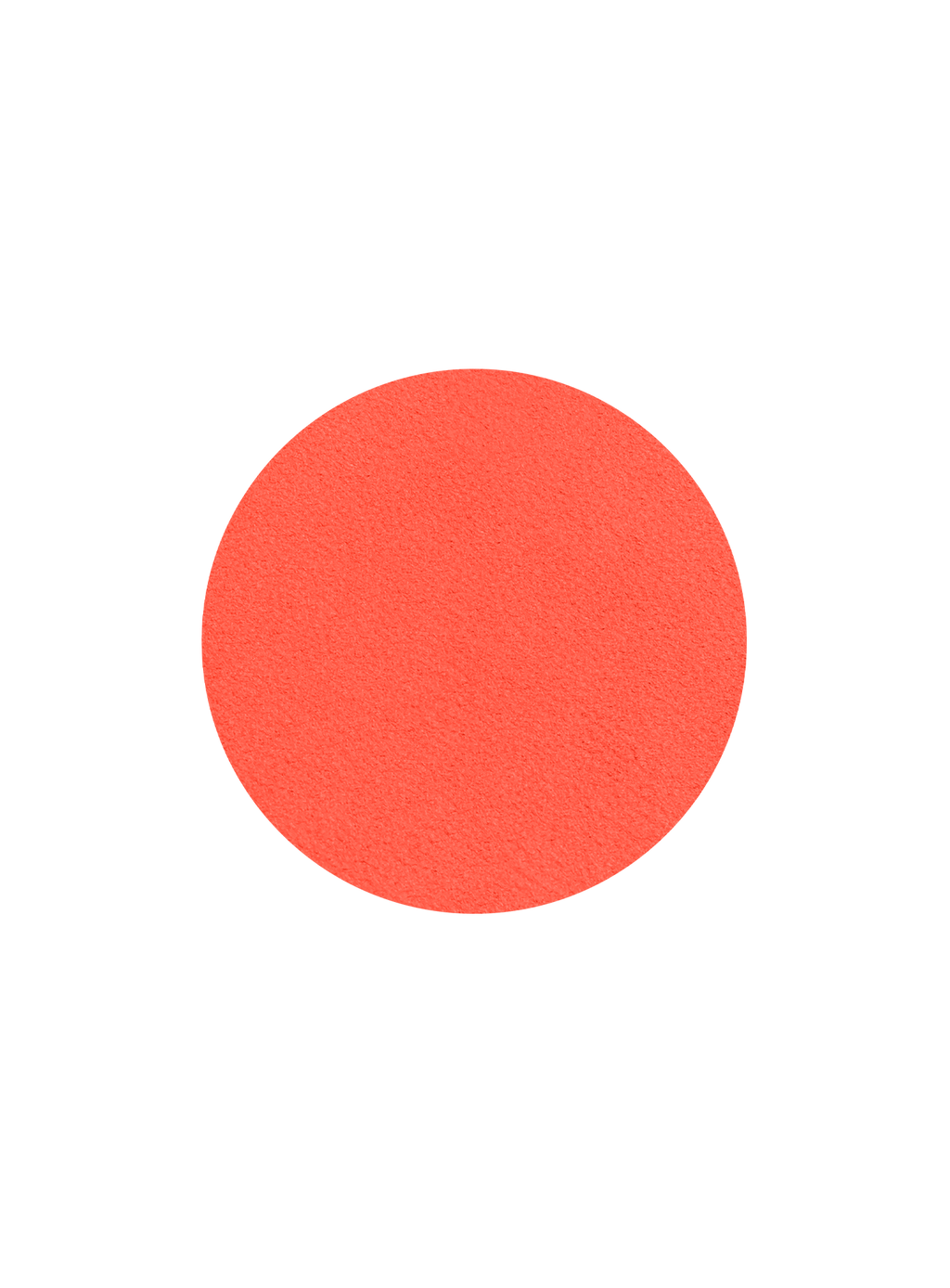 Alive| A swatch of Rare Beauty's Soft Pinch Matte Bouncy Blush in the bright coral orange shade Alive.