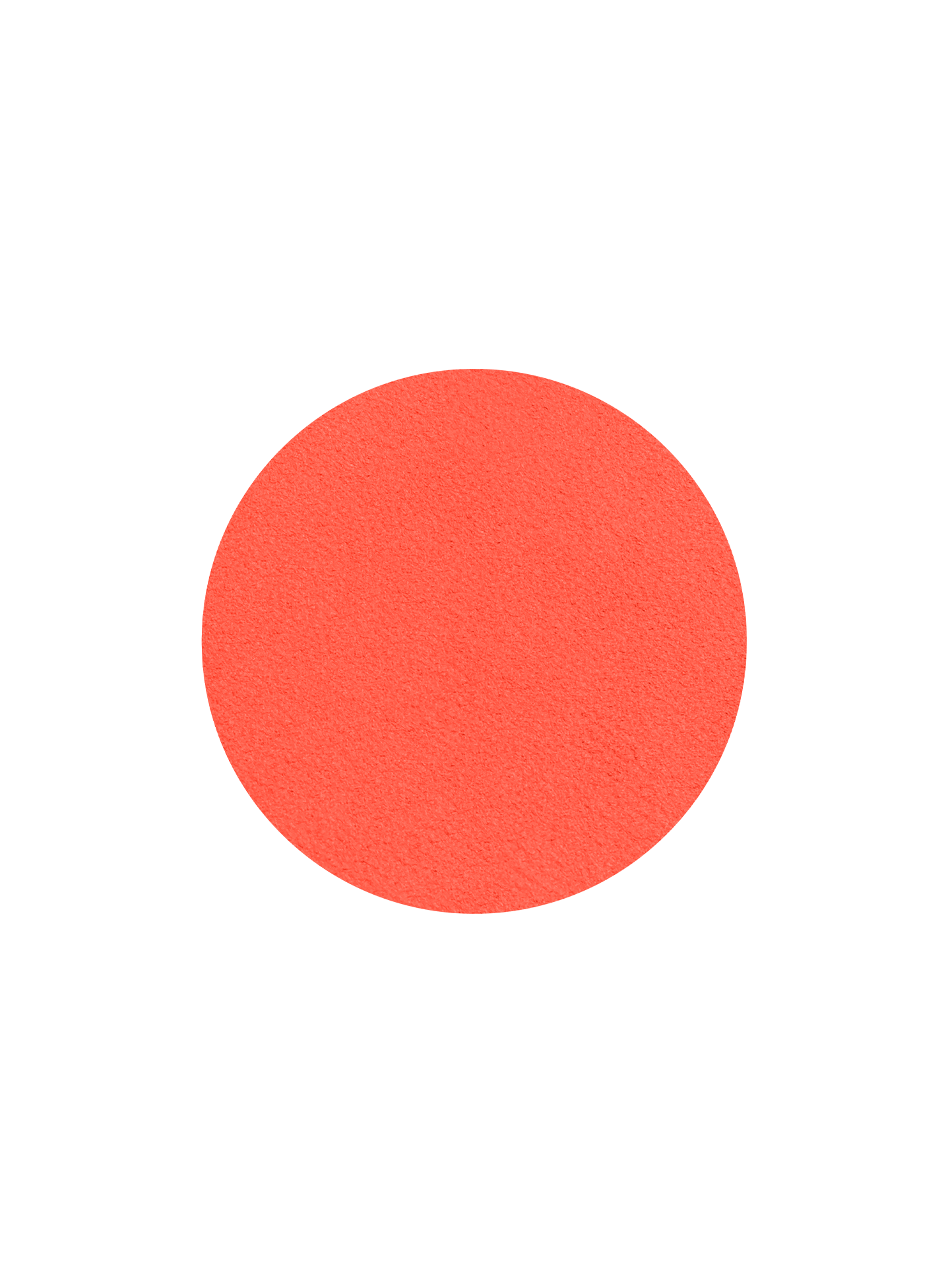 Alive| A swatch of Rare Beauty's Soft Pinch Matte Bouncy Blush in the bright coral orange shade Alive.