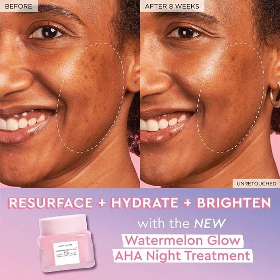GLOW RECIPE - Watermelon Glow AHA Night Treatment - 60ml - Image 2