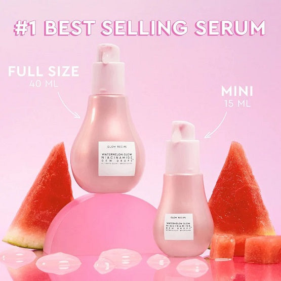 GLOW RECIPE - Watermelon Glow Niacinamide Dew Drops Serum - 15ML - Image 3