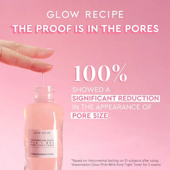 GLOW RECIPE - Watermelon Glow PHA +BHA Pore Tight Toner Mini - 40ml - Image 2