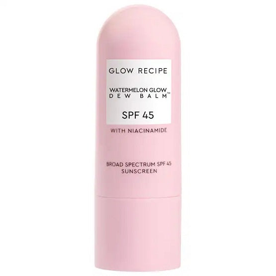 GLOW RECIPE - Watermelon Glow Niacinamide Dew Balm Face Sunscreen Stick- SPF 45 - Image 1