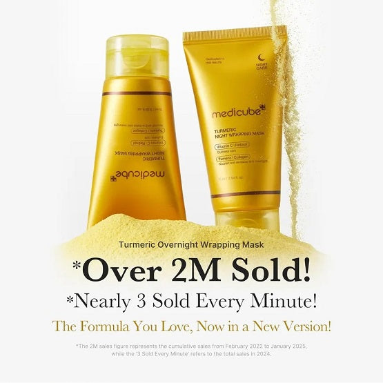 MEDICUBE - Kojic Acid Turmeric Night Wrapping Mask - 75ml - Image 2