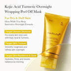 MEDICUBE - Kojic Acid Turmeric Night Wrapping Mask - 75ml - Image 4