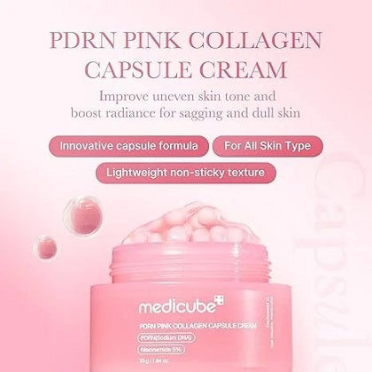 MEDICUBE - PDRN Pink Collagen Capsule Cream - 55G - Image 2