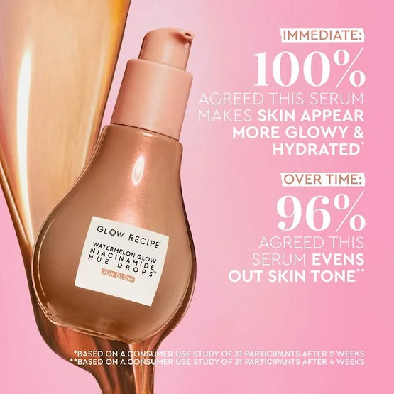 GLOW RECIPE - Watermelon Glow Niacinamide Hue Drops Sun Glow Serum - 40ML - Image 2