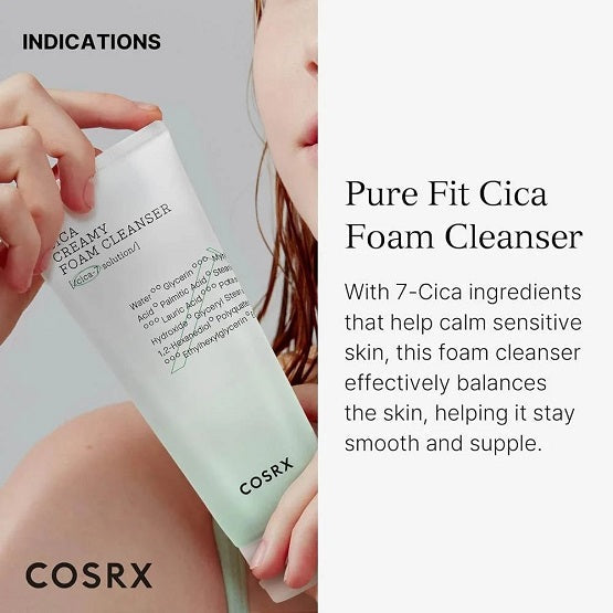 COSRX - Pure Fit Cica Creamy Foam Cleanser - 150ML - Image 4