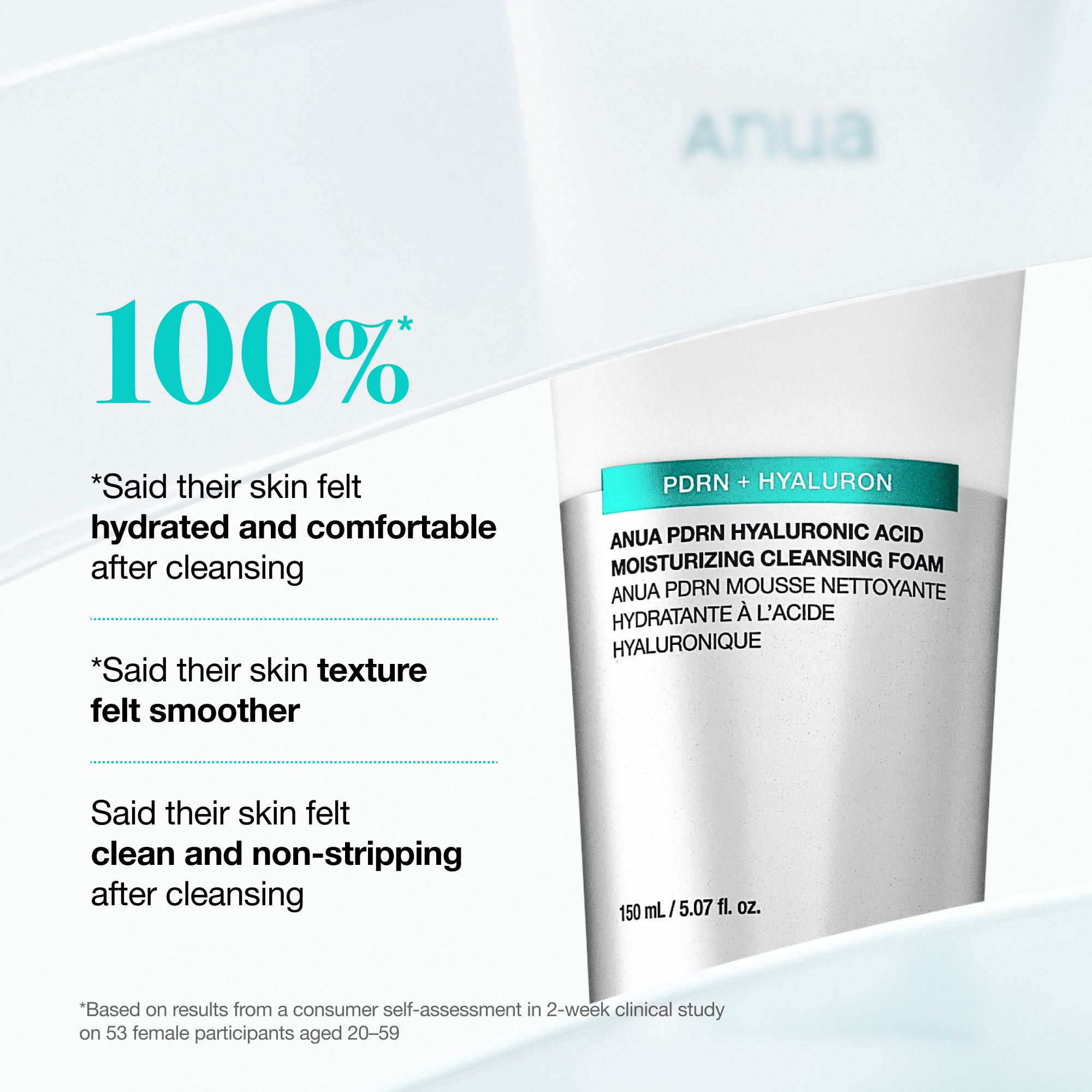 PDRN Hyaluronic Acid Moisturizing Cleansing Foam - Image 3