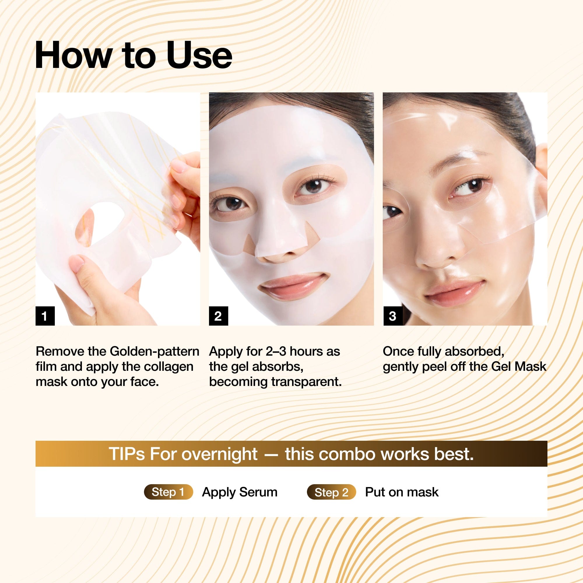 Golden Honmoon Barrier Collagen Mask 4ea - Image 8
