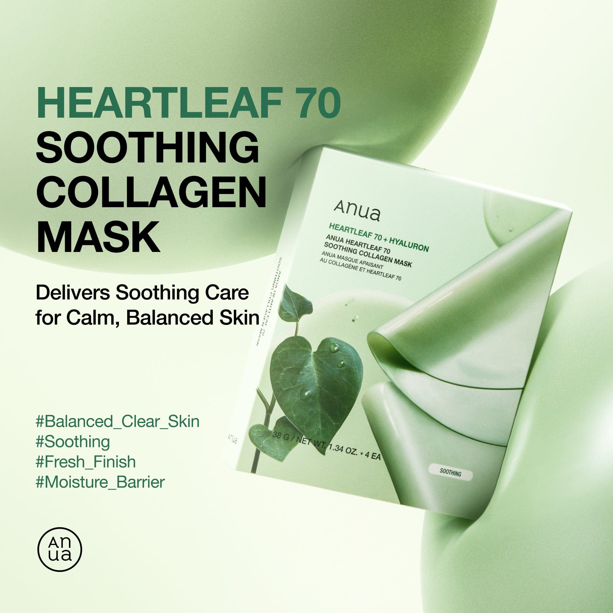 Heartleaf 70 Soothing Collagen Mask - Image 2