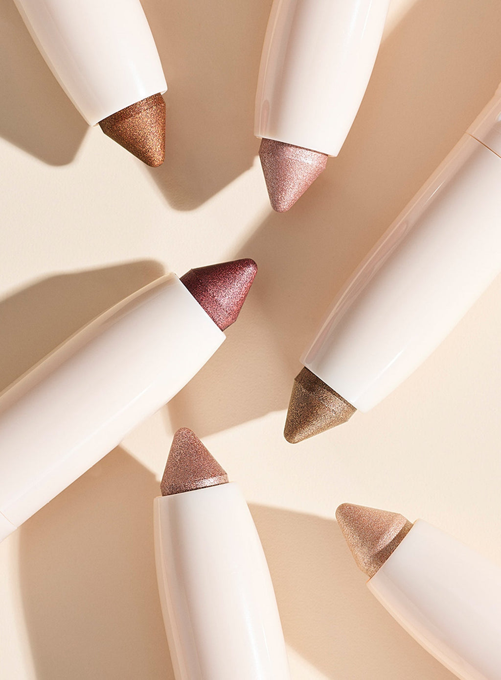 All shades of Rare Beauty's All of the Above Weightless Eyeshadow Sticks.