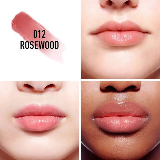 Addict Lip Glow Balm, hydrating pink tint, enhances natural lip color. Image 2 of 6.
