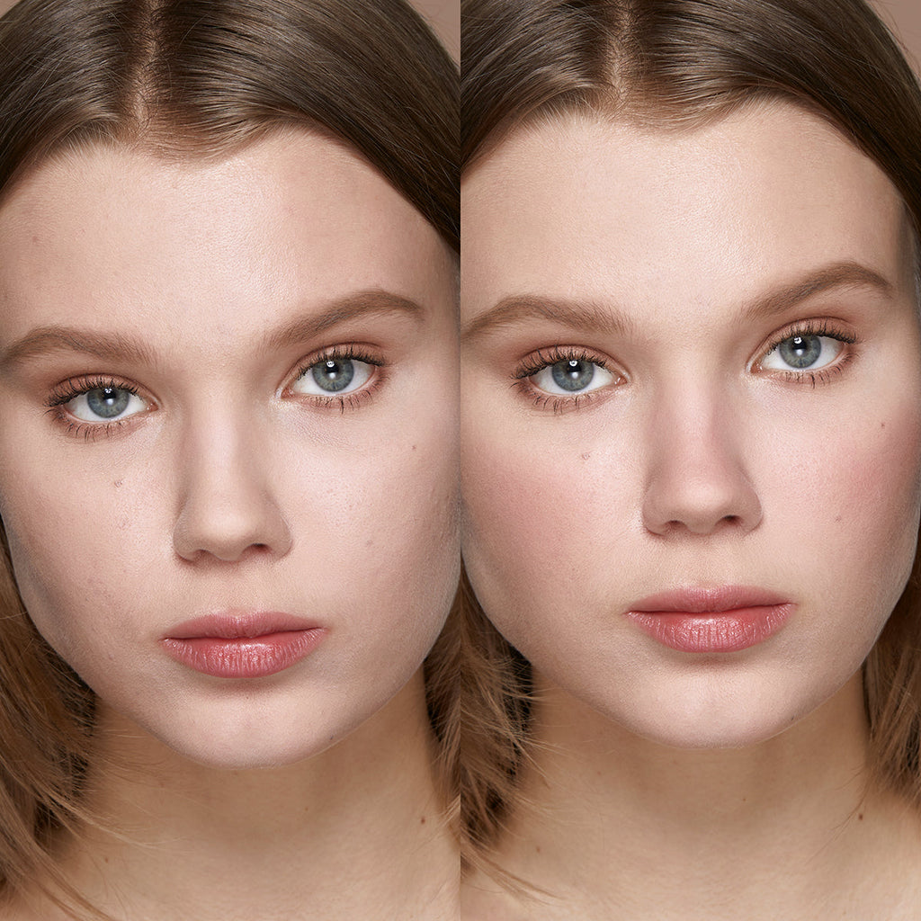 Radiant Blush Powder, flawless cheek color, rosy glow, makeup, cosmetics, natural finish, rosy cheeks