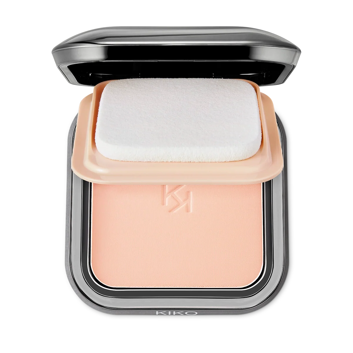 Weightless powder foundation swatch on skin, flawless matte finish. Product image 3 of 33.