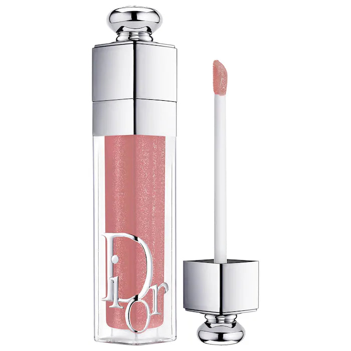Dior Addict Lip Maximizer plumping gloss, 5th product image showing fuller, enhanced lips.