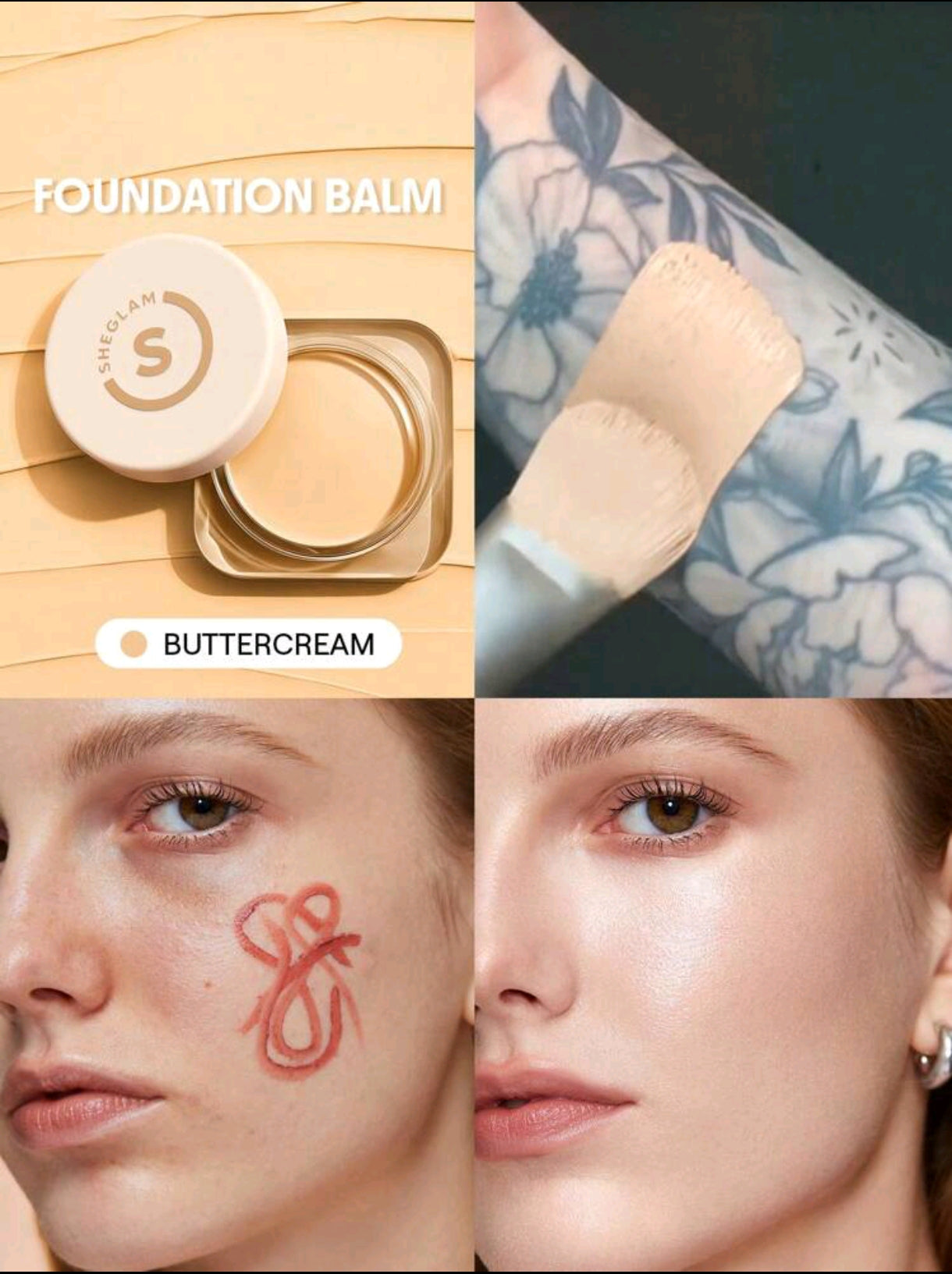 SHEGLAM FULL COVERAGE FOUNDATION BALM