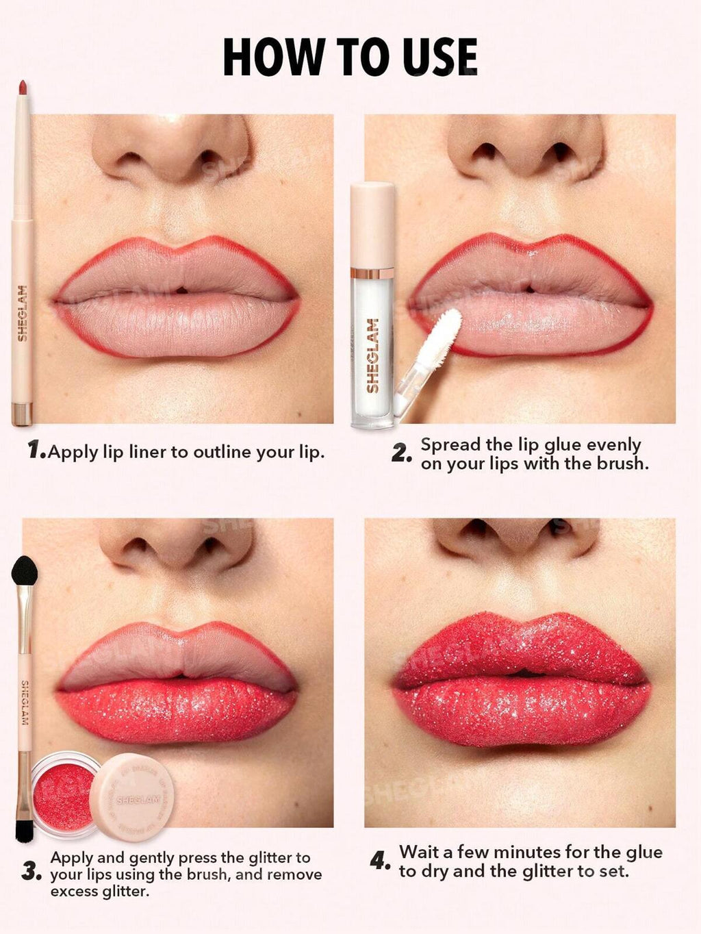 Sheglam Lip Dazzler Glitter Kit