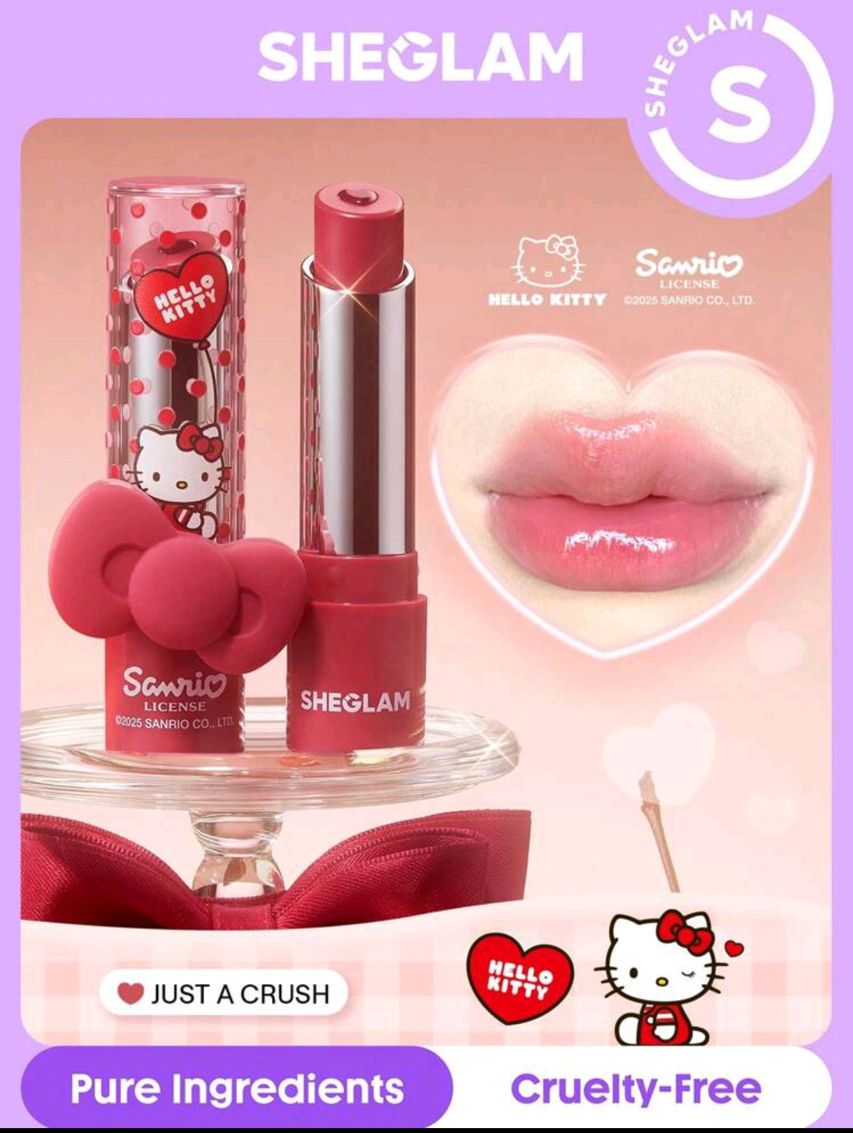 Hello Kitty｜SHEGLAM Be My Baby Hydrating Lipstick
