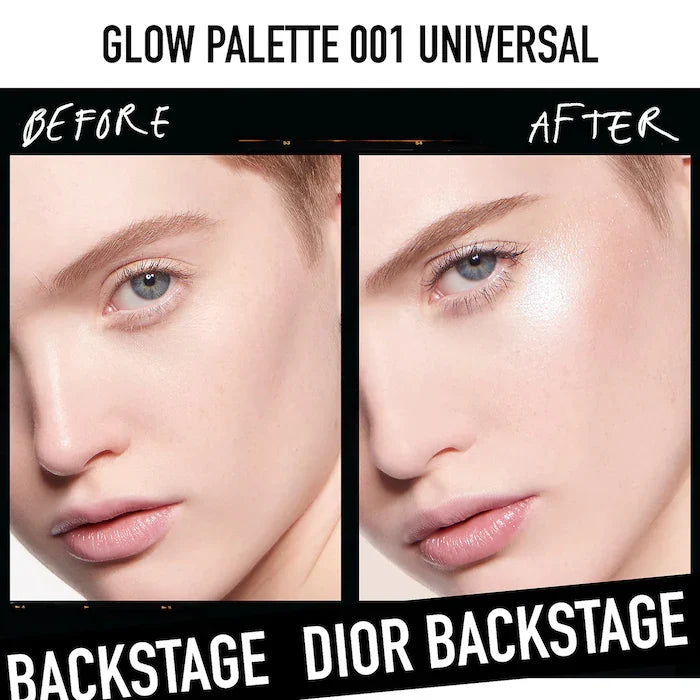 Palette with four shades of highlighter and blush for a radiant glow, image 3 of 8.