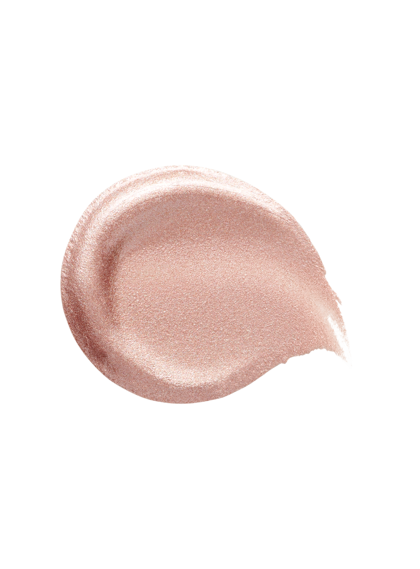 Mesmerize| A swatch of Rare Beauty's Positive Light Liquid Luminizer Mini in the rose bronze shade Mesmerize.