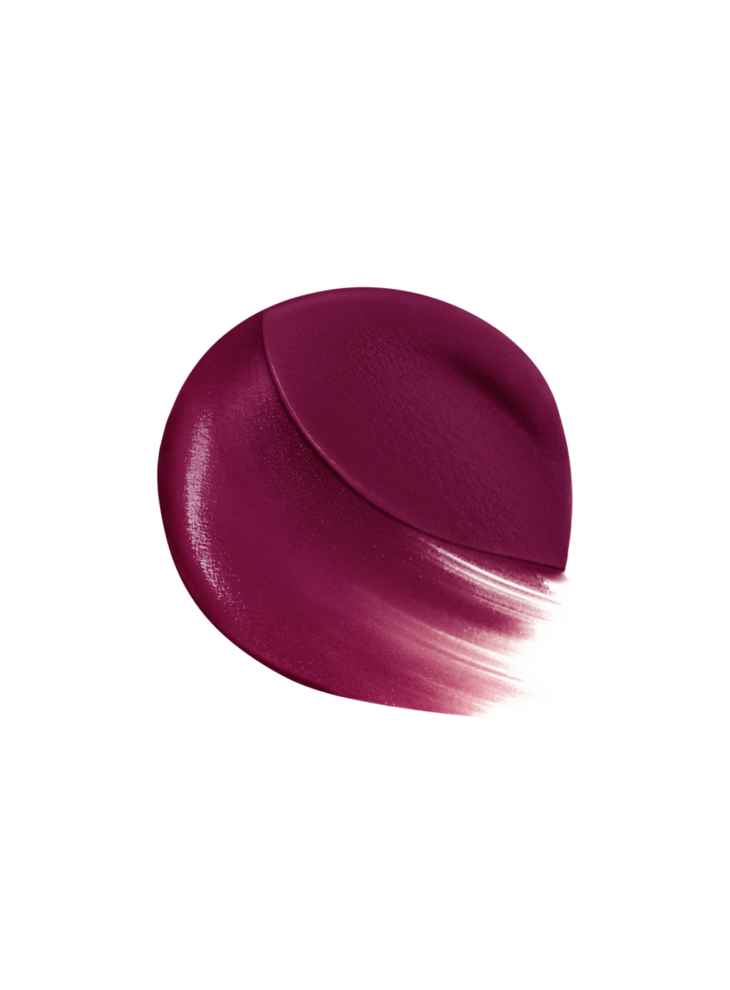 Strengthen| A swatch of shade Strengthen, in a dark blue red, of the Lip Souffle Matte Lip Cream by Rare Beauty.