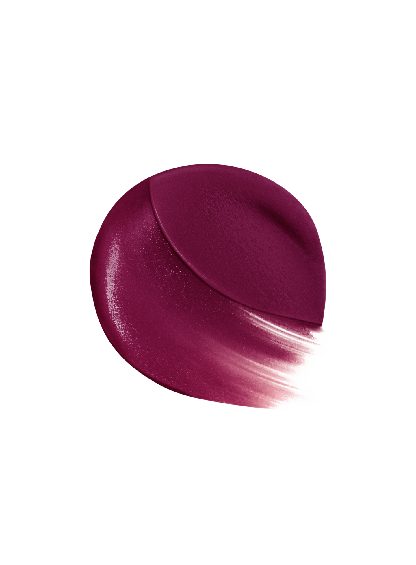 Strengthen| A swatch of shade Strengthen, in a dark blue red, of the Lip Souffle Matte Lip Cream by Rare Beauty.