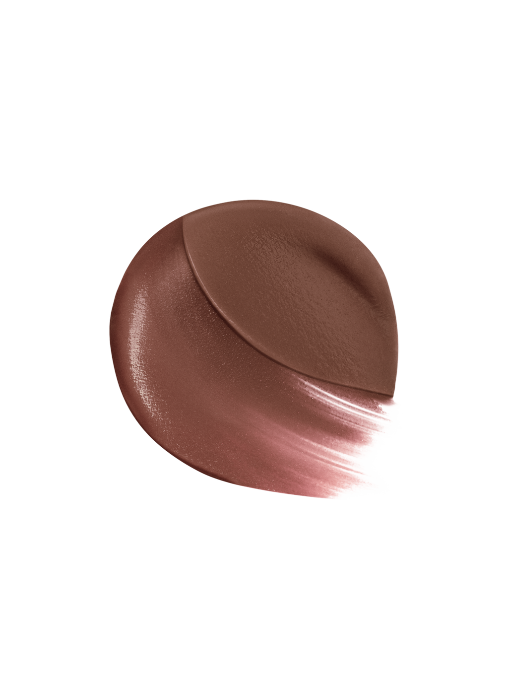 Thrilling| A swatch of shade thrilling, in true brown, of the Lip Souffle Matte Lip Cream by Rare Beauty.