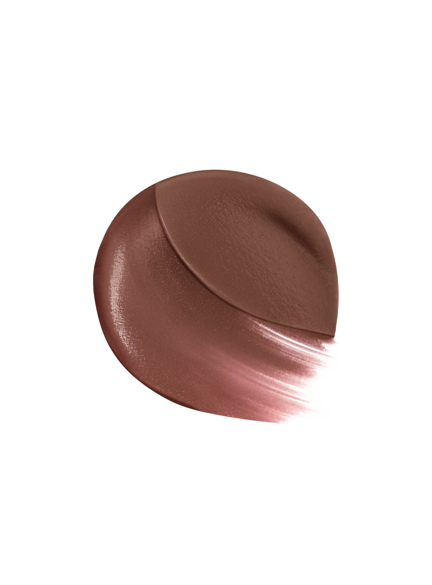 Thrilling| A swatch of shade thrilling, in true brown, of the Lip Souffle Matte Lip Cream by Rare Beauty.